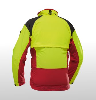 AX-MEN Forstjacke ISO rot/gelb